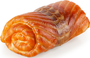 Рулет з лосося гарячого копчення