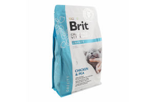 Корм д/котів Обесіті д/зниження зайвої ваги сухий 2кг Бріт ВетДієтс