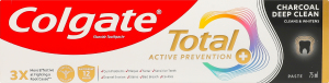 Паста зубна Глибоке чищення з вугіллям Активний захист+ Total Colgate 75мл