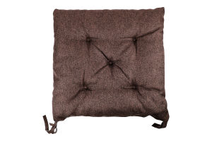 Подушка д/стільця шоколадна 38*38см Декоратор
