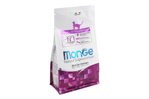 Корм сухий повнораціонний для котів з куркою Adult Natural superpremium Monge м/у 400г