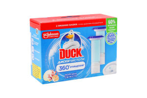 Очиститель унитаза гелевый в сменном блоке Морская свежесть Диски чистоты Duck 2х36мл