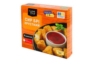 Сир в паніровці хрусткий Брі 0.16кг + соус Журавлина 0.03кг I Love Chef к/у 0.19кг