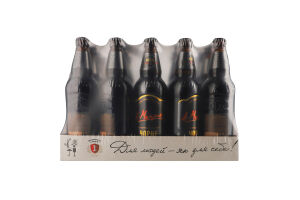 Пиво 500мл 6.5% темное фильтрованное пастеризованное Черное Перша приватна броварня бут