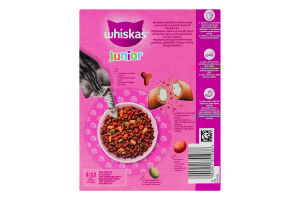Корм сухой полнорационный для котят с курицей Junior Whiskas к/у 300г