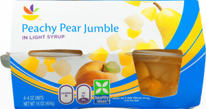 Ahold Peachy Pear Jumble in Light Syrup - 4 CT