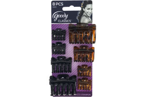 Goody Classics Medium Claw Clips - 8 CT