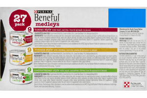 Purina Beneful Dog Food Medleys - 27 CT