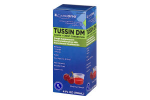CareOne Tussin DM Cough + Chest Congestion Cherry