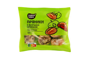 Пряники глазированные с яблочной начинкой Повна Чаша м/у 190г