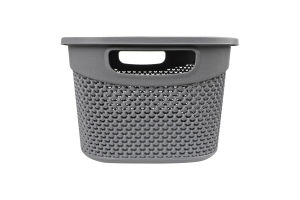 Кошик для зберігання пластик прямокутний з кришкою 9л №М-1164 Drop Ucsan Plastik 1шт