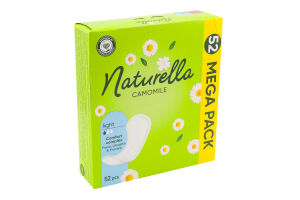 Прокладки щоденні гігієнічні ароматизовані Light Camomile Naturella 52шт