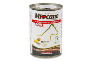 Корм консервований для собак з яловичиною та морквою Miocane з/б 400г