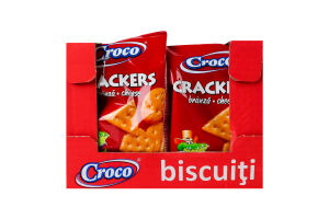Крекеры со вкусом сыра Croco м/у 100г