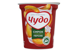 Творожок 5% взбитый с наполнителем фруктовым Персик Чудо ст 170г