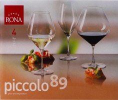 Набор бокалов для вина 890мл №7609 Piccolo 89 Rona 4шт