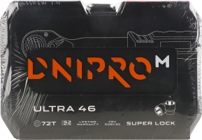 Набір інструментів Dnipro-M Ultra S2 1/4\" 46шт
