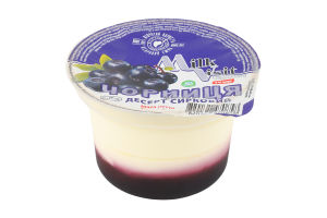 Десерт сирковий з наповнювачем Чорниця 9% 200г стакан Milk Visit