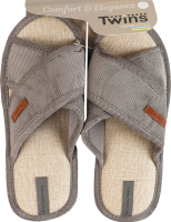 Тапочки домашние мужские вельвет Twins Home Style №17282 40-45