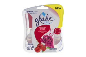 Glade PlugIns Scented Oil Refills Blooming Peony & Cherry - 2 CT