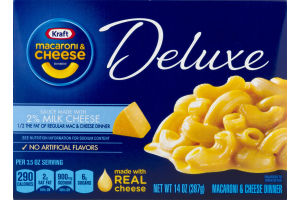 Kraft Macaroni & Cheese Deluxe 2% Milk Cheese