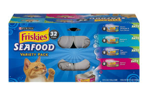 Purina Friskies Cat Food Seafood Variety Pack - 32 CT