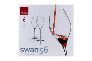 Набор бокалов для вина 560мл №421123 Swan 56 Rona 6шт