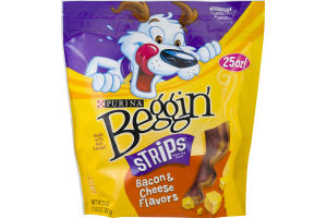 Purina Beggin Strips Dog Snack Bacon & Cheese Flavors