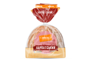 Хлеб половинка в нарезке Карпатский Київхліб м/у 400г