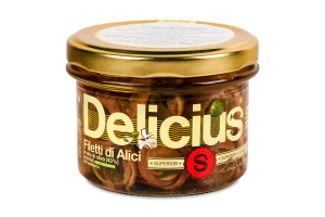 Анчоуси Delicius філе скруч з каперс оливк олії