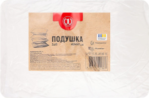 Подушка 40х60см Soft ТМ "1" 1шт