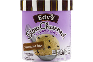 Edy's Slow Churned Yogurt Blends Frozen Dairy Dessert Cappuccino Chip
