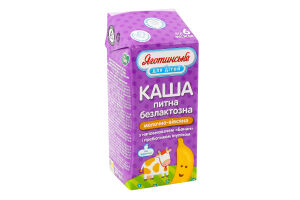 Каша 2% для дітей від 6міс молочно-вівсяна безлактозна Банан Яготинське для дітей т/п 200г