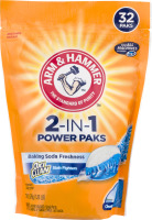Arm & Hammer 2-In-1 Power Packs Oxi Clean Baking Soda Freshness - 32 CT