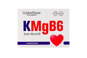 Добавка дієтична Golden Pharm Калій Магній В6 30 т