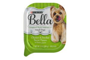 Purina Bella Pampered Meals Inspired by Small Dogs Chicken & Smoked Bacon