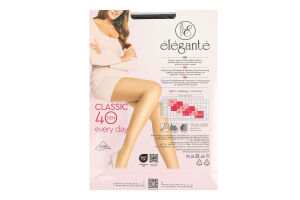 Колготки женские Elegante Classic Every day 40den 4 nero