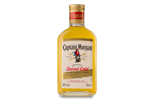 Напиток алкогольный 0.2л 35% на основе Карибского рома Spiced Gold Original Captain Morgan бут
