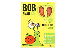 Цукерки фруктові натуральні Aблуко Roll Bob Snail к/у 60г