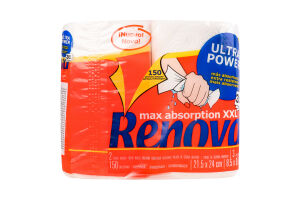 Рушники паперові Renova Ultra Power 3шари