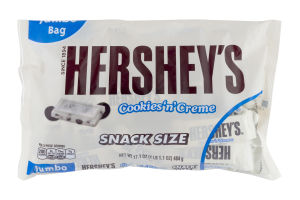 HERSHEY'S Snack Size Cookies ‘n’ Crème Bars, 17.1 oz