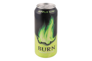 Напиток энергетический безалкогольный сильногазированный Apple-kiwi Burn ж/б 500мл