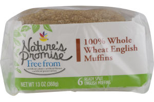 Nature's Promise English Muffin 100% Whole Wheat - 6 CT