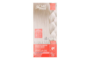 Маска тонуюча для світлого волосся Ton Oil mask Hair care №211 Acme Color 1шт