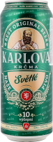 Пиво світле 4% 0,5л ж/б Karlova Krcma