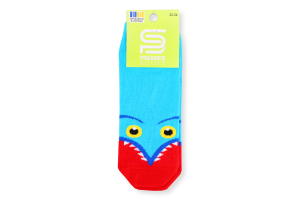Шкарпетки дитячі Premier socks короткі фантазійні р.20-24 блакитні Арт.7327