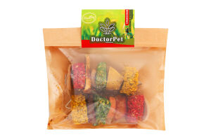 Іграшка д/гризунів Крекери та овочі 2шт Doctor Pet