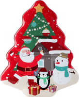 Коробка Новорічна ялинка металева 986021