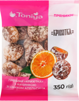 Пряники с начинкой со вкусом апельсина Крошка Toniya м/у 350г
