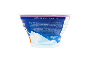 Йогурт 1.8% высокое содержание белка с фруктовым наполнителем Персик-маракуйя Skyr Яготинский ст 140г